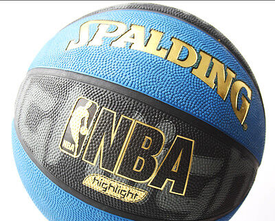 RARE SPALDING GOLD NBA OUTDOOR BASKETBALL BALL SIZE 7 NEW NOS !