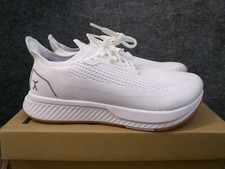 Flux Womens Adapt Runner White Gum Running Athletic Barefoot Knit Shoes Size 8