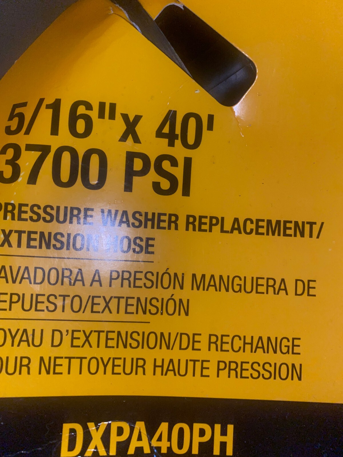 DeWalt Pressure Washer Hose Replacement DXPA40PH. 5/16", 40'3700 PSI