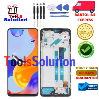 Display TFT Xiaomi Redmi Note 11 Pro 4G 5G 2201116SG 2201116PG Mit Rahmen