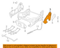 Fiat 2012 500 Seat Track-side Shield Right 1vb74jd7aa Fiat 2012 500 Seat Track-side Shield Right 1vb74jd7aa
