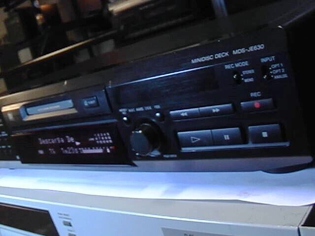 Sony MDS-JE630 Minidisc Recorder Player! Rare Vintage find! | eBay