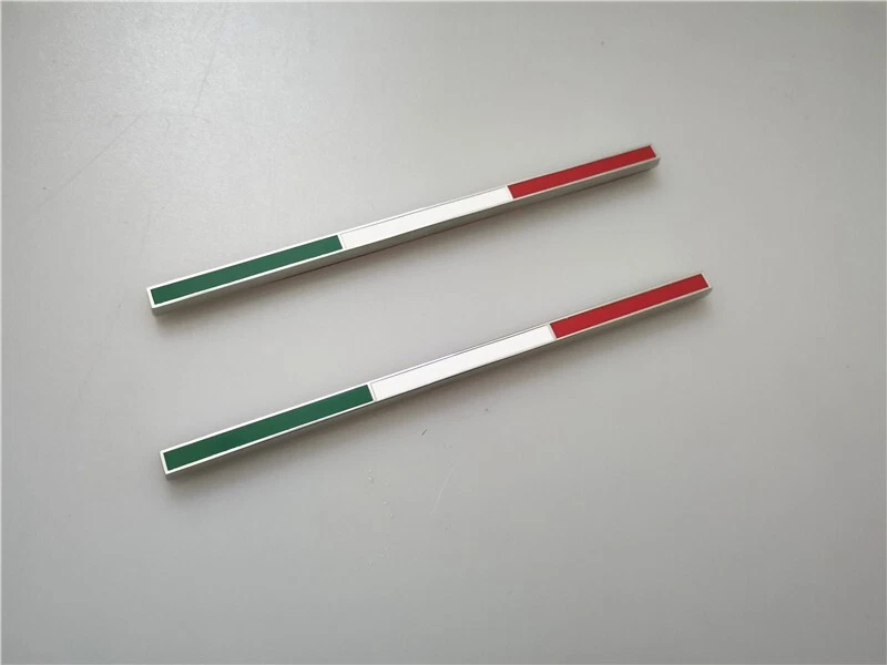 2X Insignia bandera Ferrari Italia faldas laterales accesorio calcomanía insignia 85234800 Foto 3 de 4