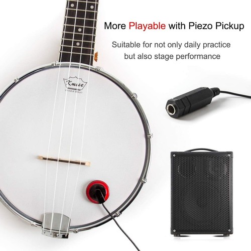 Versatile 23-Inch Banjolele 4 String Banjo Ukulele with Bag & Tuner - Natural... - Picture 9 of 11
