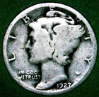 1927 P MERCURY DIME  90% SILVER