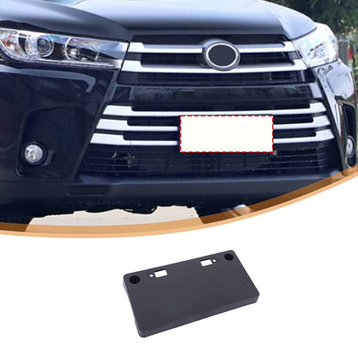 TO1068162 | 521140E160 License Plate Holder Bracket For Toyota