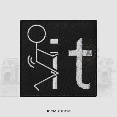 FU*K IT Bügelbild / Aufnäher Patch bestickt Applikation für Kleidung