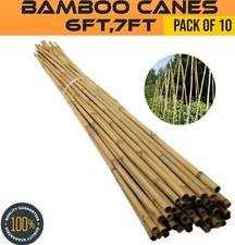  6FT 7FT Bamboo Canes Gardens Plants Support Sticks Natural Thick Strong Quality