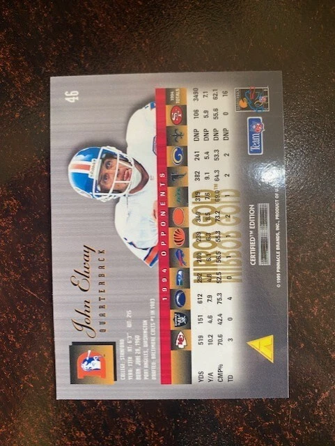 1995 Select Certified Mirror Gold Your Choice - Set Break - FREE SHIPPING !! - Image 2 of 3