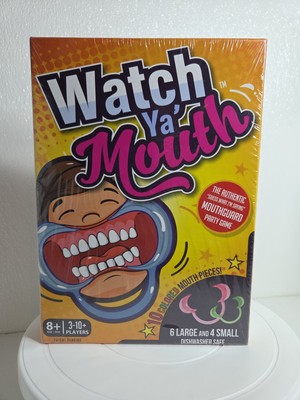 Watch Ya Mouth Party Game w/ 10 Mouth Openers NEW Factory Sealed
