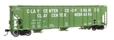 106182 Walthers HO 55' Evans 4780 Covered Hopper Clay Center USLX 26283