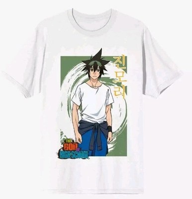 The God Of High School - Jin Mori Shirt - Medium - White - New - Anime