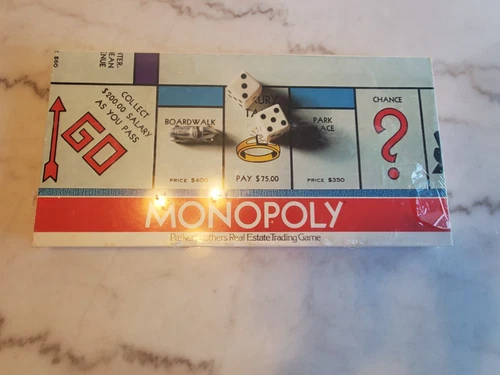 Vintage 1975 Monopoly No. 9 Parker Brothers Real Estate Trading Game New Sealed