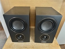 Mission LX-1 Bookshelf Speakers Pair Black 2-Way Hi-Fi 6 Ohm Tested Working
