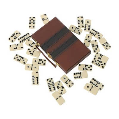 Domino  Set mit Aufbewahrungsbox  Reisespiel 28 Domino für Outdoor Holiday Boys