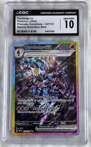 Ceruledge ex graded CGC 10 for sale on eBay
