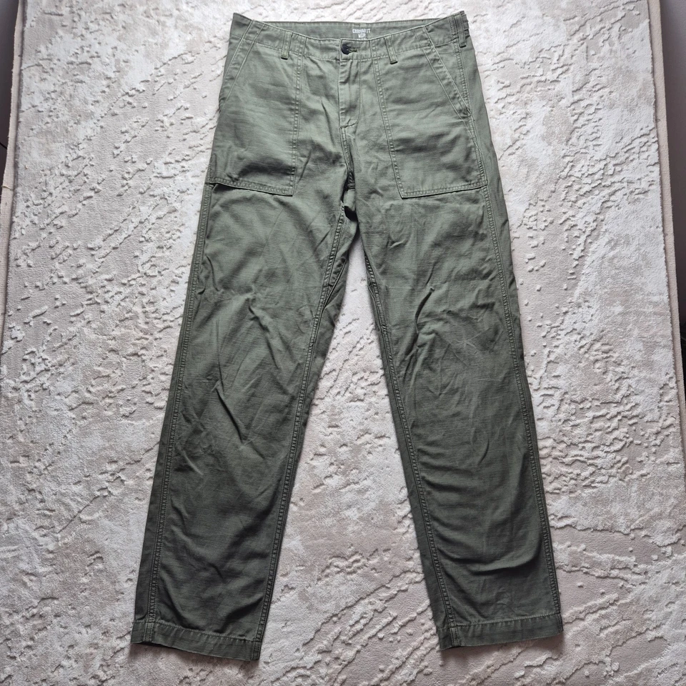Carhartt WIP Fatigue Pant Olive Green Military Utility Trousers W31 L34 Vietnam - Bild 4 von 4