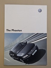 VW Phaeton original Brochure 2003, UK Issue May 2003 inc 3.2 V6, 6.0 W12 4MOTION