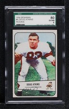 1954 Bowman Doug Atkins #4 SGC 80 HOF 2zr