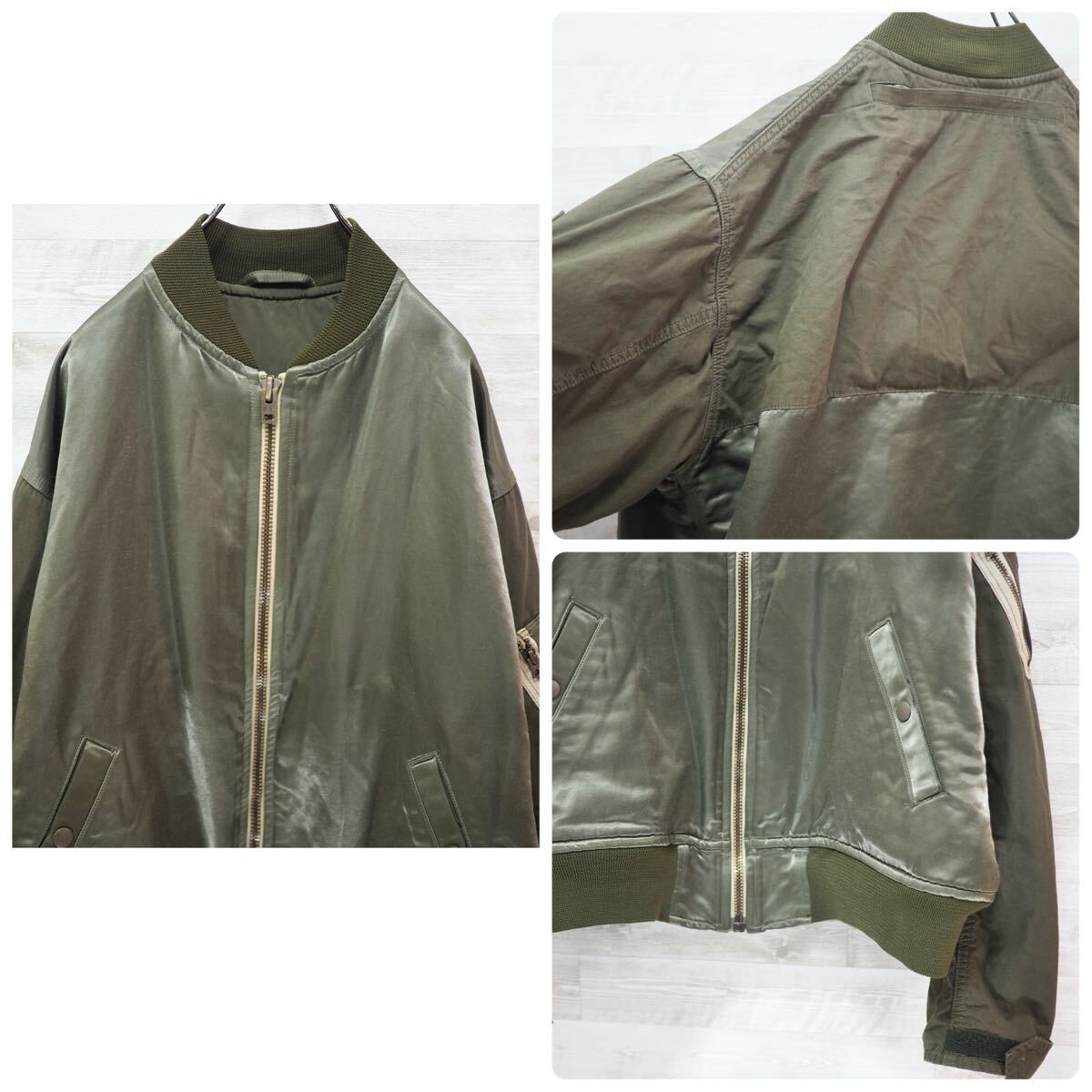NIGEL CABOURN 22AW MA-1 Modified JKT-50 Nigel Cabourn Flight NIGEL CABOURN 22AW MA-1 Modified JKT-50 Nigel Cabourn Flight