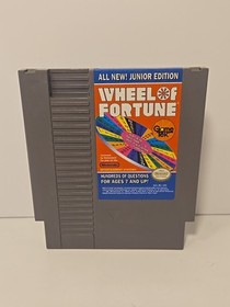 Wheel of Fortune Junior Edition NES Nintendo 1989 CIB Complete Box Manual Tested