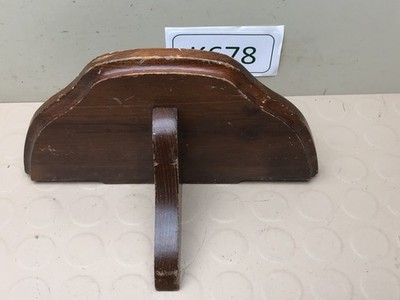 Vintage Cottage Farmhouse Wall Wood Shelf Half Round