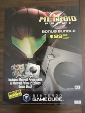 PROMO Nintendo Metroid Prime Bundle GameCube Authentic GameStop Poster