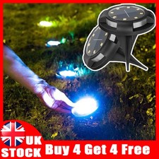 12LED Solar Power Ground Lights Floor Decking Outdoor Garden Lawn Path Lamp