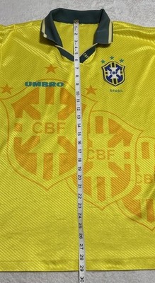 Umbro 1994 Brazil Home World Cup Soccer Jersey Fits L XL Vintage