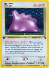 Pokemon Ditto (3) HP Unlimited Normal Fossil