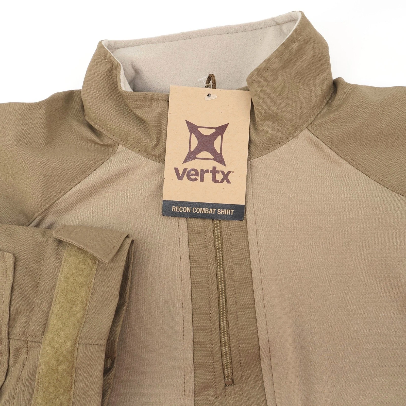 NEW Vertx Recon Combat Shirt Desert Tan Small Long Sleeve Tactical Military