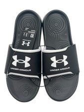 Under Armour Ignite Slides, Black/White - Men's Size 12