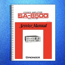 PIONEER SA-8500 Stereo Amplifier Service Manual - BOUND - COVERS - XL FOLDOUTS