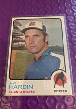 1973 Topps - Jim Hardin #124 Atlanta Braves MLB James Warren Hardin