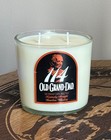 Hand cut hand sanded Old Grand-Dad 114 bourbon bottle candle — photo 1
