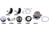 Mapco Wasserpumpe + Zahnriemensatz U.A. FüR Audi, Seat, Skoda, VW