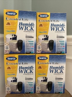 BestAir Extended Life HumidiWick Humidifier Filter Lot of 4 New