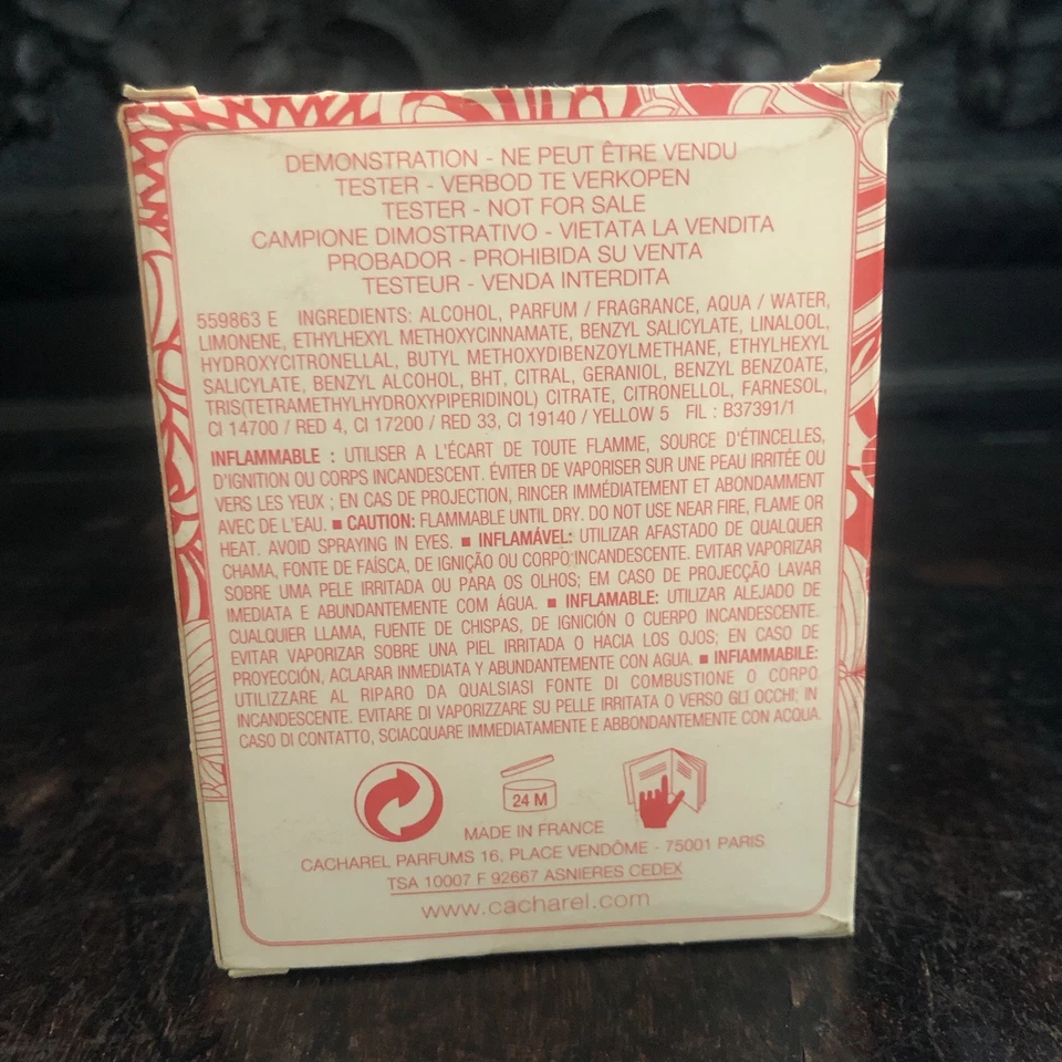 Scarlett By Cacharel Edt 100 ml 3,3 fl OZ raro descontinuado raro Foto 3 de 3