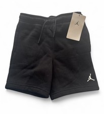 NWT Jordan MJ Brooklyn Fleece Essentials Boys' Shorts Black Size 6