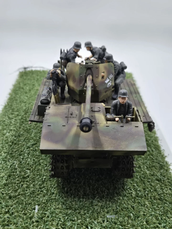 Tractor RSO alemán escala 1/35 con tripulación Pak de 7,5 cm - pintado a mano Segunda Guerra Mundial Eastern Fr Foto 2 de 4