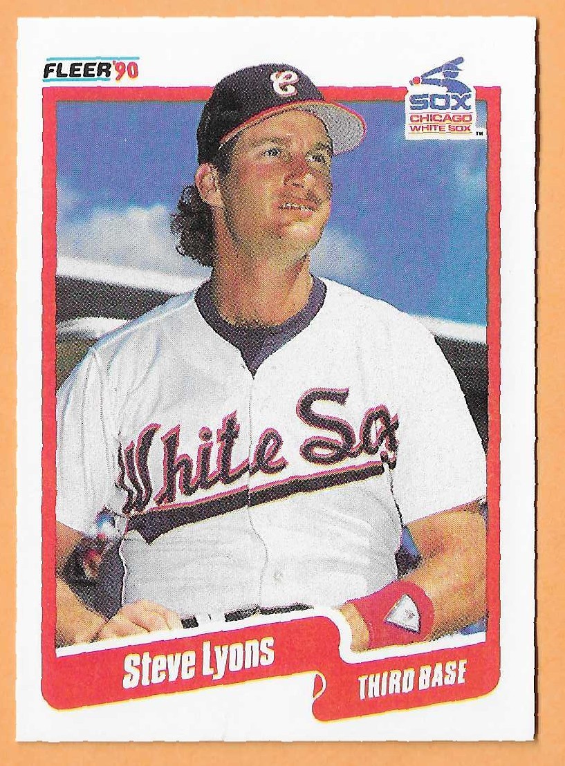STEVE LYONS CHICAGO WHITE SOX #539 - FLEER NM-MT 1990