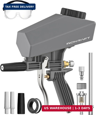 #ad Inokraf Leak Proof Portable Sand Blaster Gun Kit with Oil Water Separator Nozzle $97.48