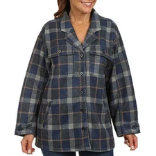 Liverpool Womens Outerwear Button Sleeve Cuff Long Sleeve Size Large Blue