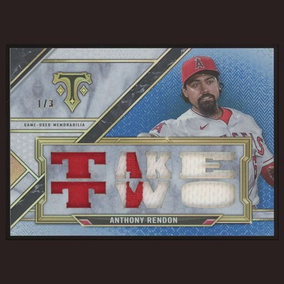 2021 Topps Triple Threads Relic Sapphire Anthony Rendon #TTR-AR5 Angels Patch /3