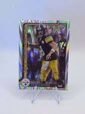 Aaron Rodgers Topps Chrome 2025 Pittsburgh Steelers Silver Wave Refractor