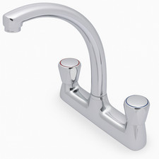 Clever Araya Mercia Modern Deck Kitchen Mixer Tap Chrome Finish UK