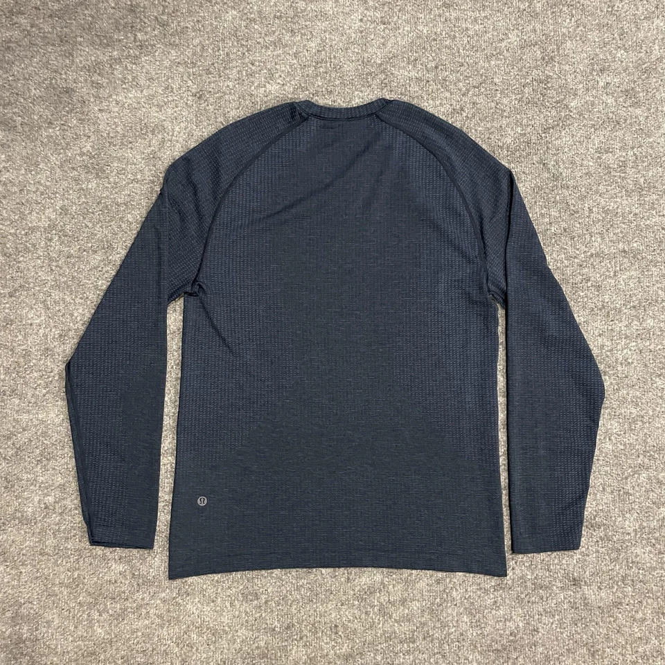 Camisa Lululemon Metal Vent Tech Hombres S Azul Marino Manga Larga Rendimiento Atlético Foto 2 de 4