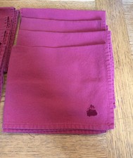 Lot de 8 serviettes de table en coton rose Fiesta 15x17