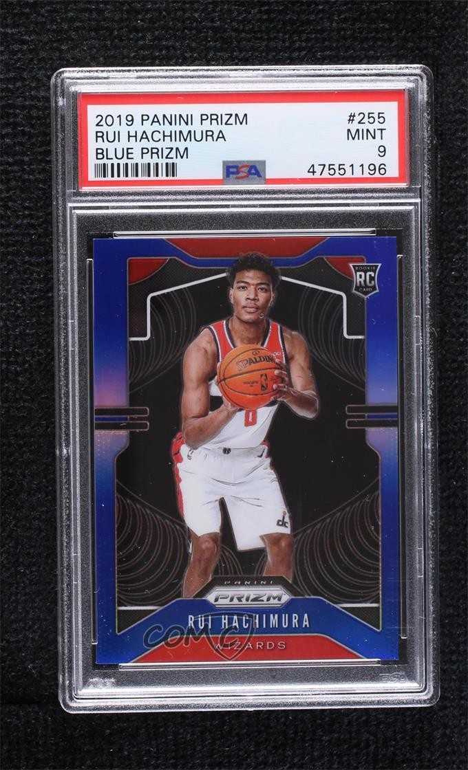2019-20 Panini Prizm Rookie Blue 127/199 Rui Hachimura #255 PSA 9 MINT 6zg