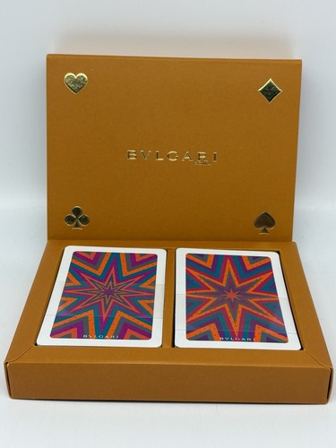 BVLGARI Special Edition 2 Playing Card Set With Box Sealed Game Cards